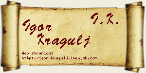 Igor Kragulj vizit kartica